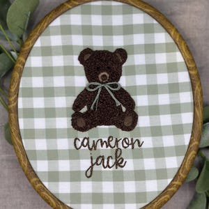 Baby Name Embroidery Hoop / Hand Embroidery / Custom Baby Gift / Birth Announcement / Baby Shower Gift / Gender Reveal / Nursery Decor